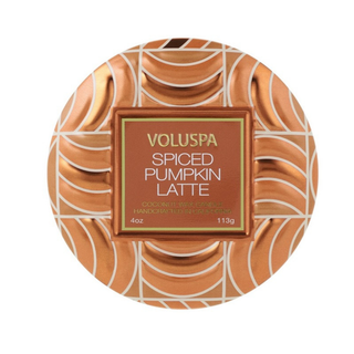 Voluspa Spiced Pumpkin Latte Metall Mini Product - Box