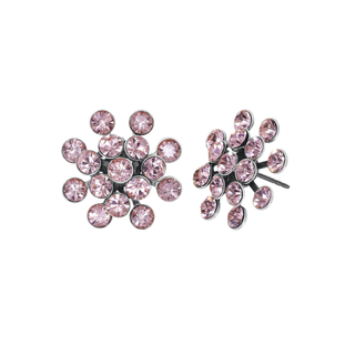 Fireball Ohrstecker Vintage Rose Silber antik 21 mm