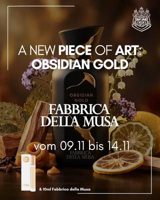 A New Piece of Art: Obsidian Gold by Fabbrica della Musa